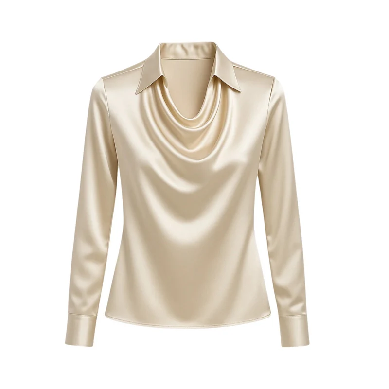 Lynn Elegante Bluse | Gold