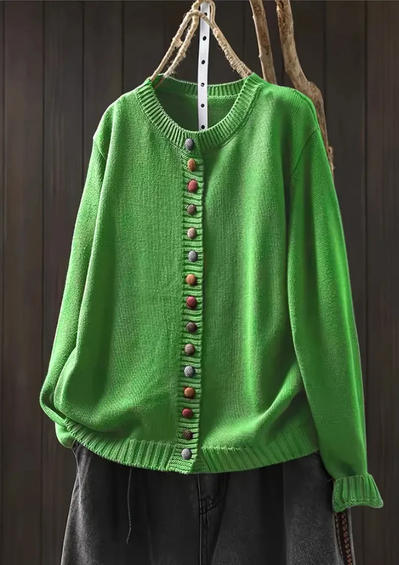 Lisa Komfortable & Stilvolle Cardigan | Grün