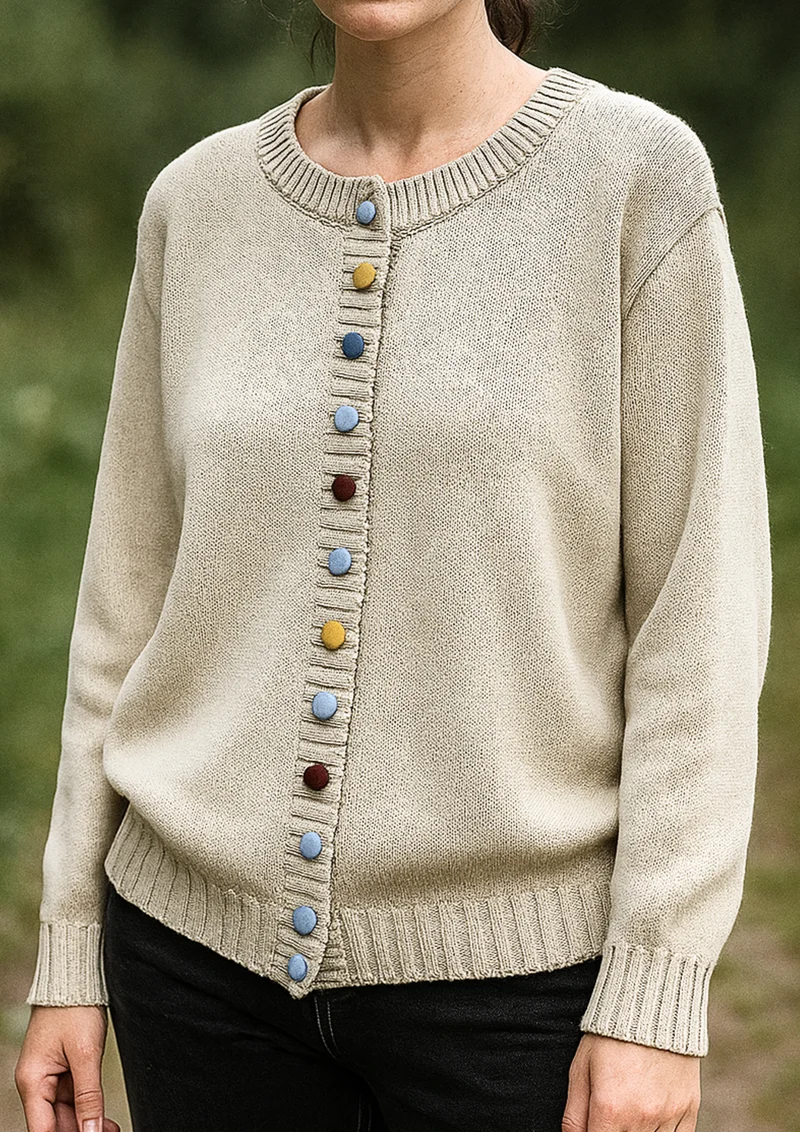 Lisa Komfortable & Stilvolle Cardigan | Weiß