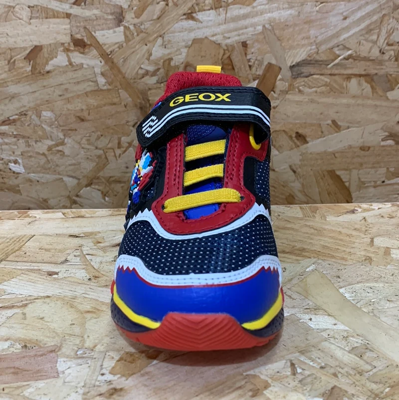 Geox Bayonyc Light Up Sneakers für Kinder – Royal / Rot
