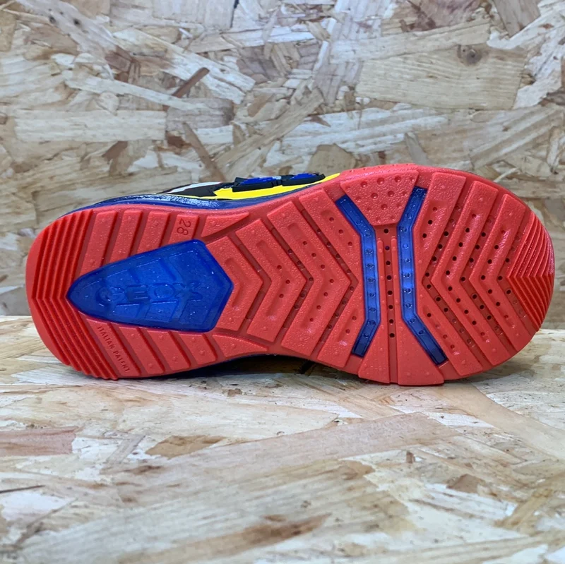 Geox Bayonyc Light Up Sneakers für Kinder – Royal / Rot