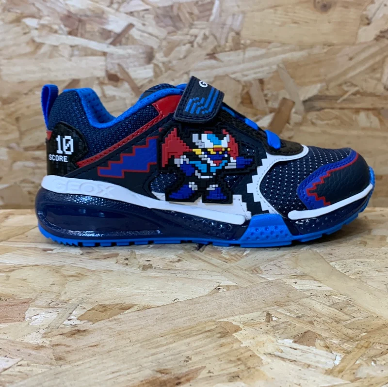 Geox Bayonyc Light Up Sneakers für Kinder – Königsblau/Marineblau