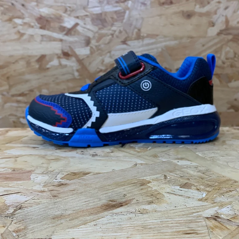 Geox Bayonyc Light Up Sneakers für Kinder – Königsblau/Marineblau