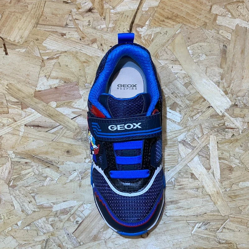 Geox Bayonyc Light Up Sneakers für Kinder – Königsblau/Marineblau
