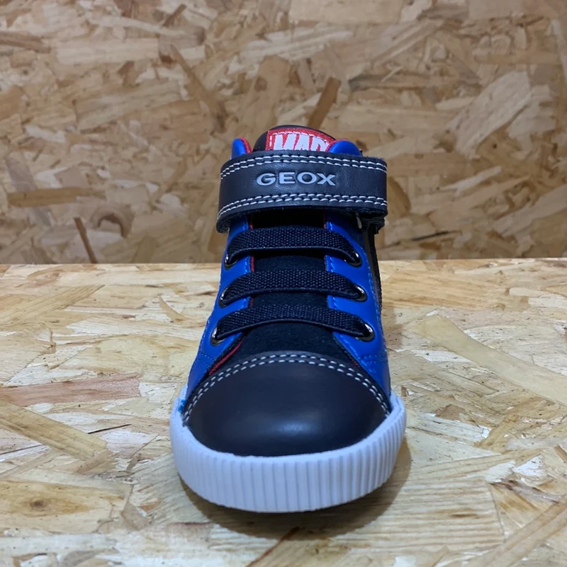Geox Säugling Kilwi Marvel Spiderman High-Top-Trainer – Marineblau/Königsblau