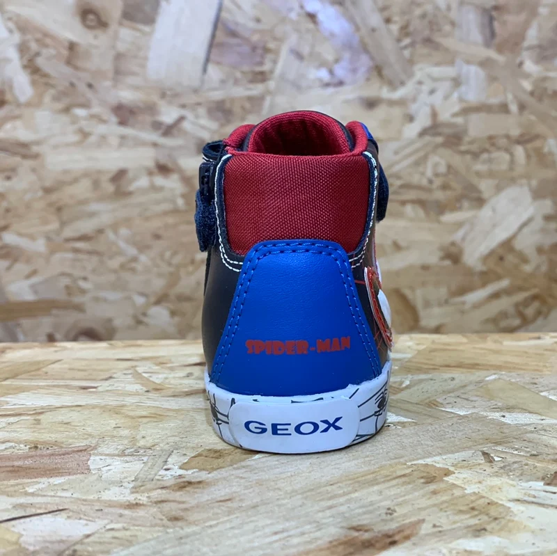 Geox Säugling Kilwi Marvel Spiderman High-Top-Trainer – Marineblau/Königsblau
