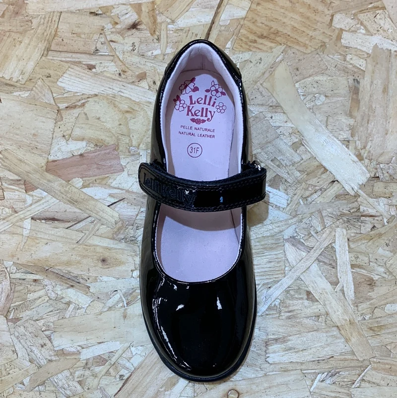 Lelli Kelly Klassischer Lackschuh für Kinder – Schwarz