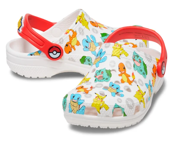 Crocs Kinderklassiker Pokemon Clog – Weiß