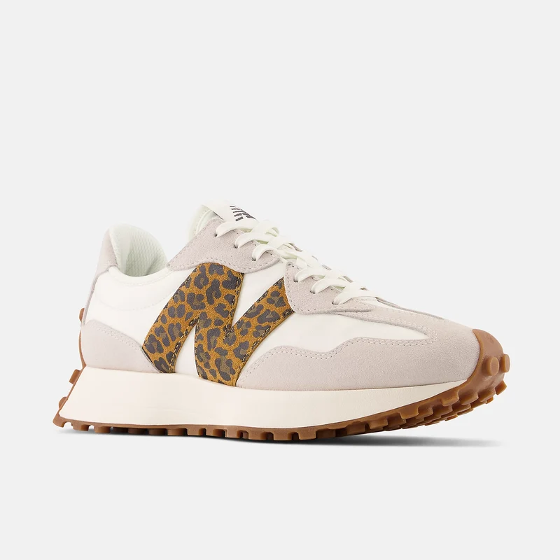 New Balance Damen 327 Fashion Trainer – Weißer Leopard