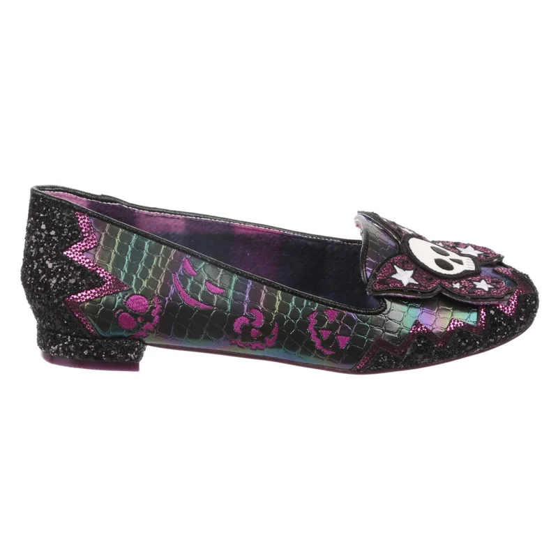 Irregular Choice Deadly Kiss Flats für Damen - Schwarz