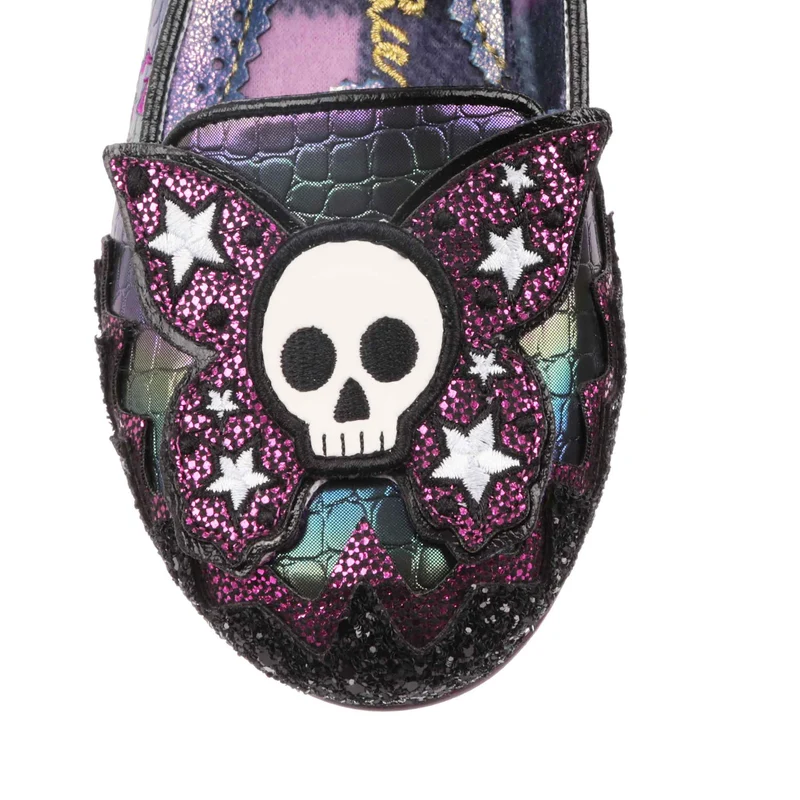 Irregular Choice Deadly Kiss Flats für Damen - Schwarz