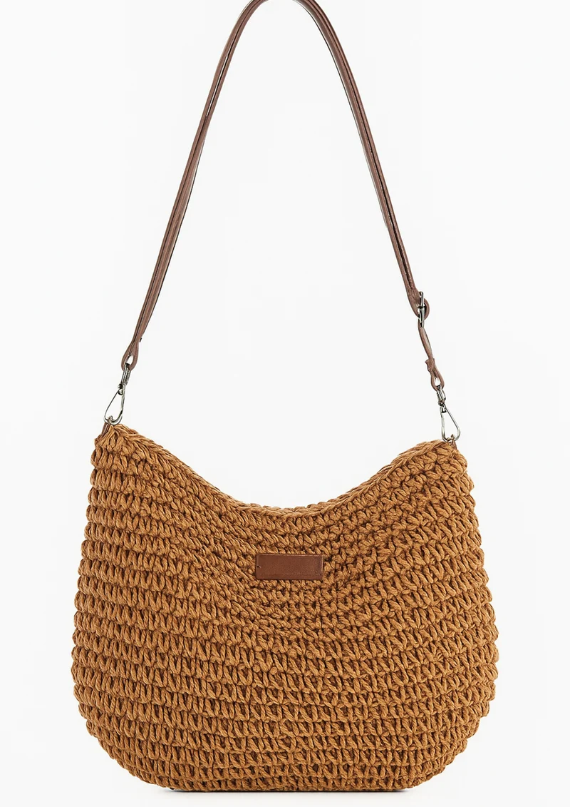 Eryln Strohumhängetasche | Khaki
