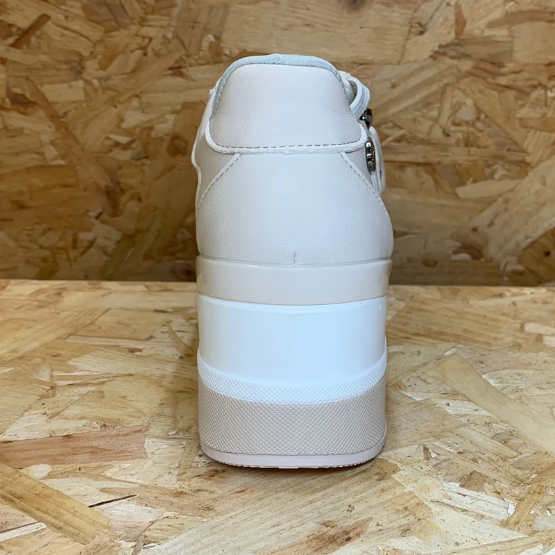 Xti Modische Damen-Sneaker mit Keilabsatz – Beige