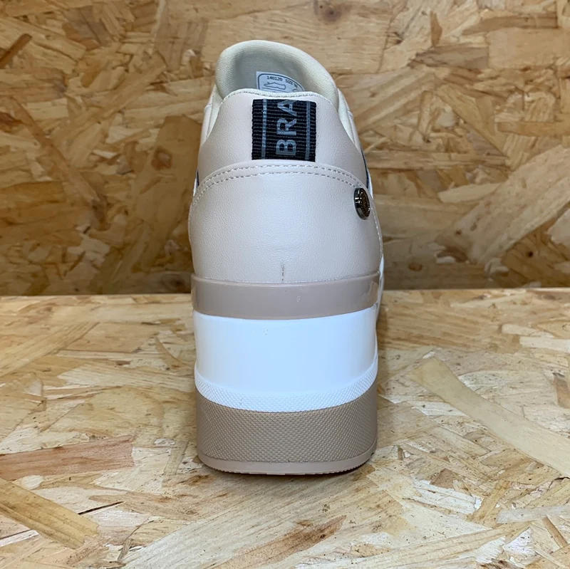 Xti Modische Damen-Sneaker mit Keilabsatz – Beige