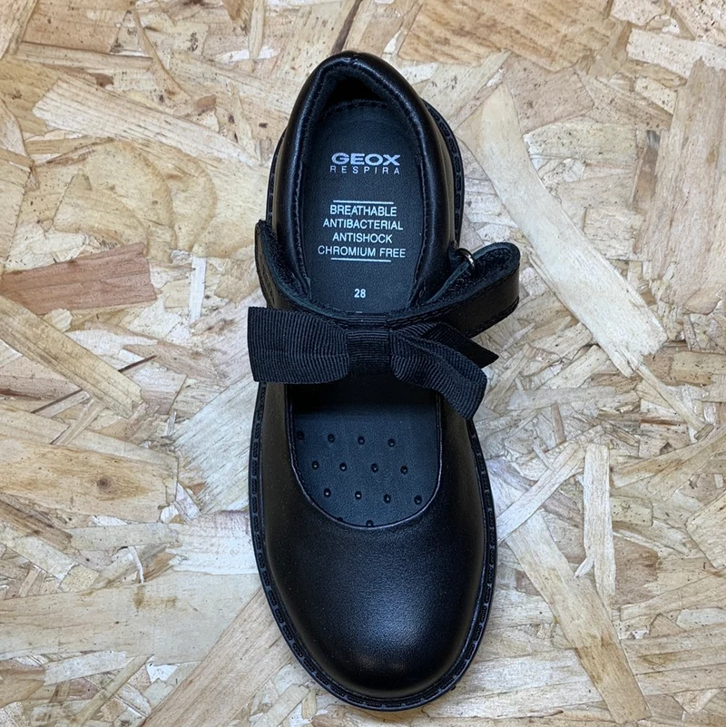 Geox Kinder Casey E Dolly Schulschuh – Schwarz