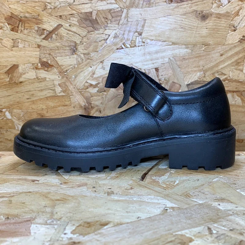 Geox Kinder Casey E Dolly Schulschuh – Schwarz