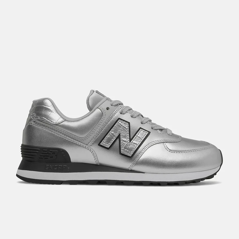 New Balance Damen 574 Fashion Trainer – Silber