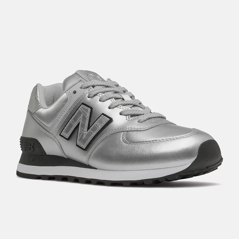 New Balance Damen 574 Fashion Trainer – Silber