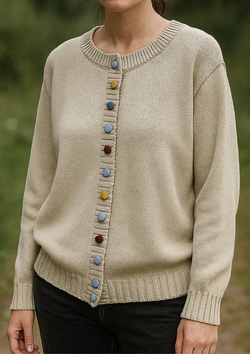Lisa Komfortable & Stilvolle Cardigan | Beige