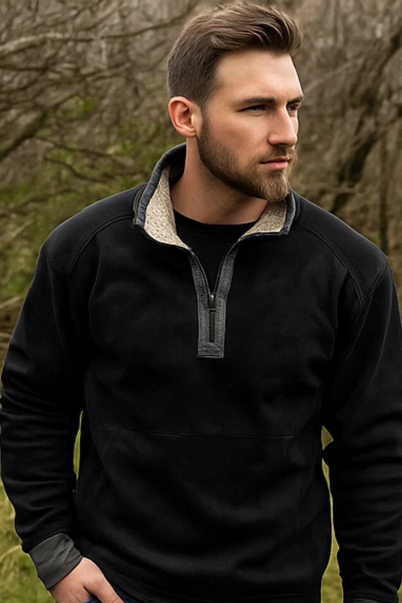 Piolo Fleece-Hemd | Schwarz
