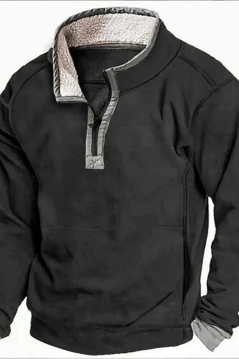 Piolo Fleece-Hemd | Schwarz