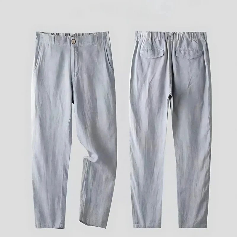 Zephyr Elegantes Leinen-Set für Herren | Grau