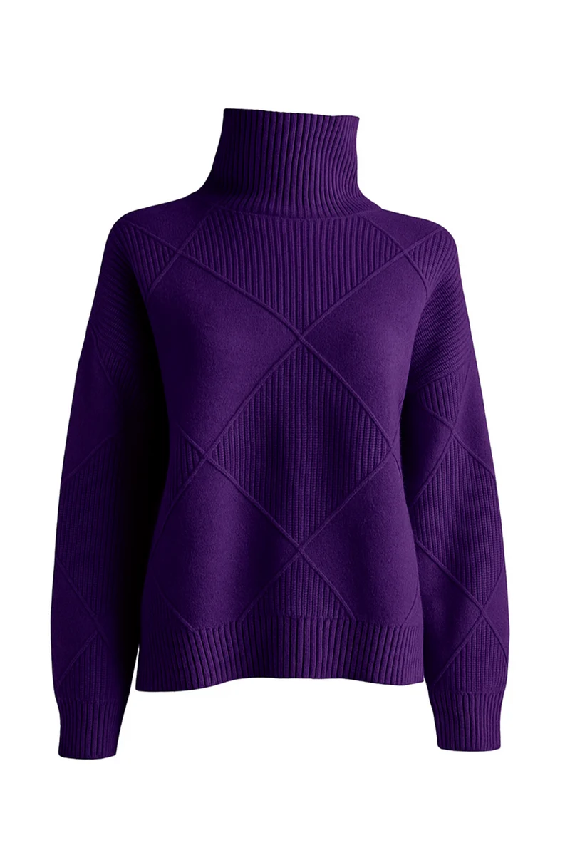 Denisse Pullover | Dunkellila