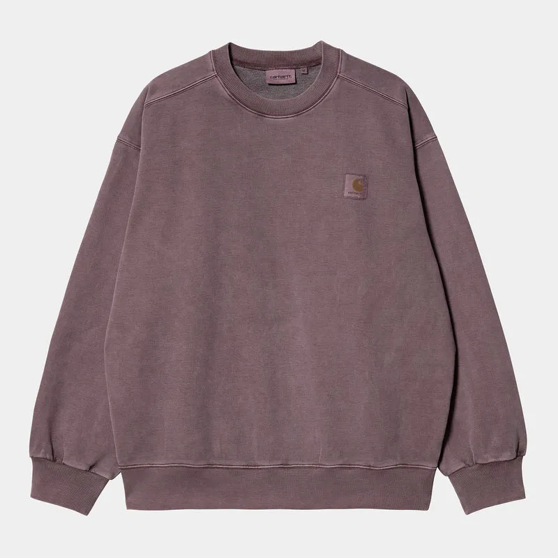 Carhartt WIP Herren Vista Sweat Top – Dunkle Pflaume