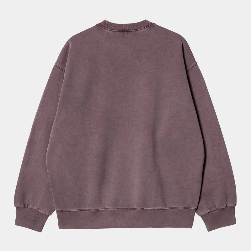 Carhartt WIP Herren Vista Sweat Top – Dunkle Pflaume