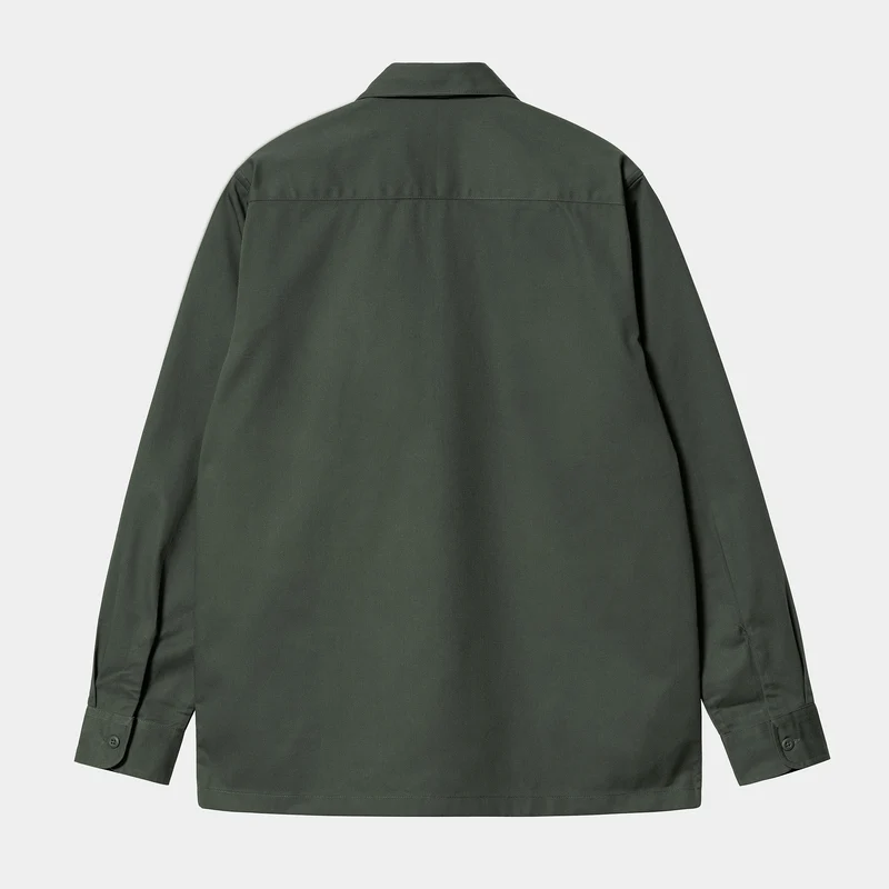 Carhartt WIP Herren-Langarm-Master-Hemd – Buchsbaum