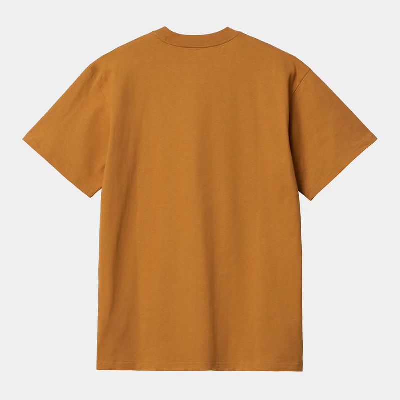 Carhartt WIP Kurzarm-Happy-T-Shirt für Herren – Ocker