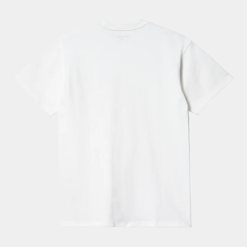 Carhartt WIP Kurzarm-Happy-T-Shirt für Herren – Weiß