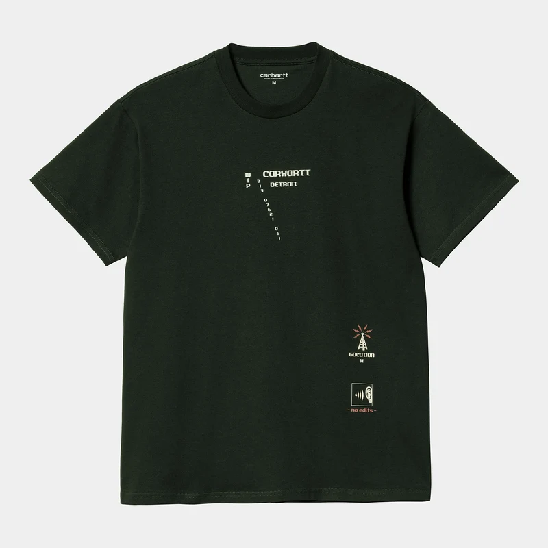 Carhartt WIP Kurzarm-Connect-T-Shirt für Herren – Dark Cedar