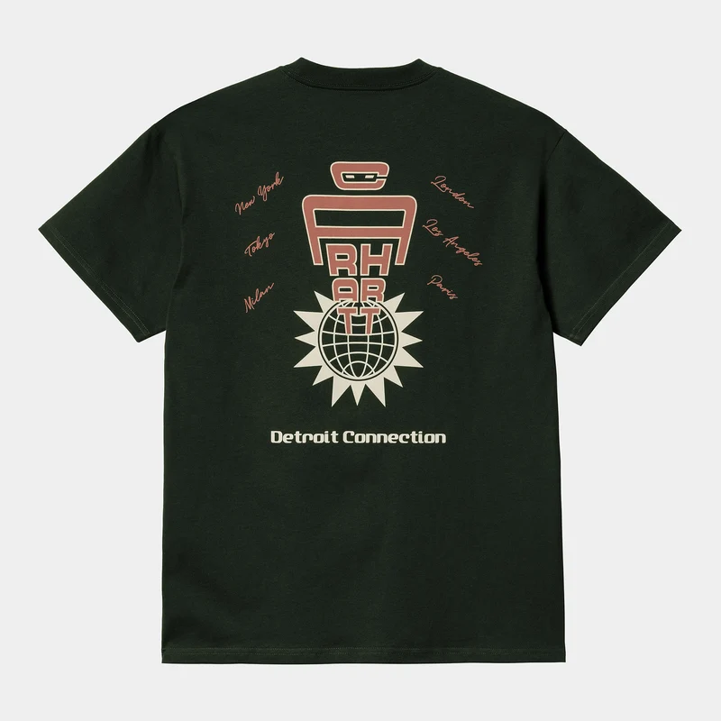 Carhartt WIP Kurzarm-Connect-T-Shirt für Herren – Dark Cedar