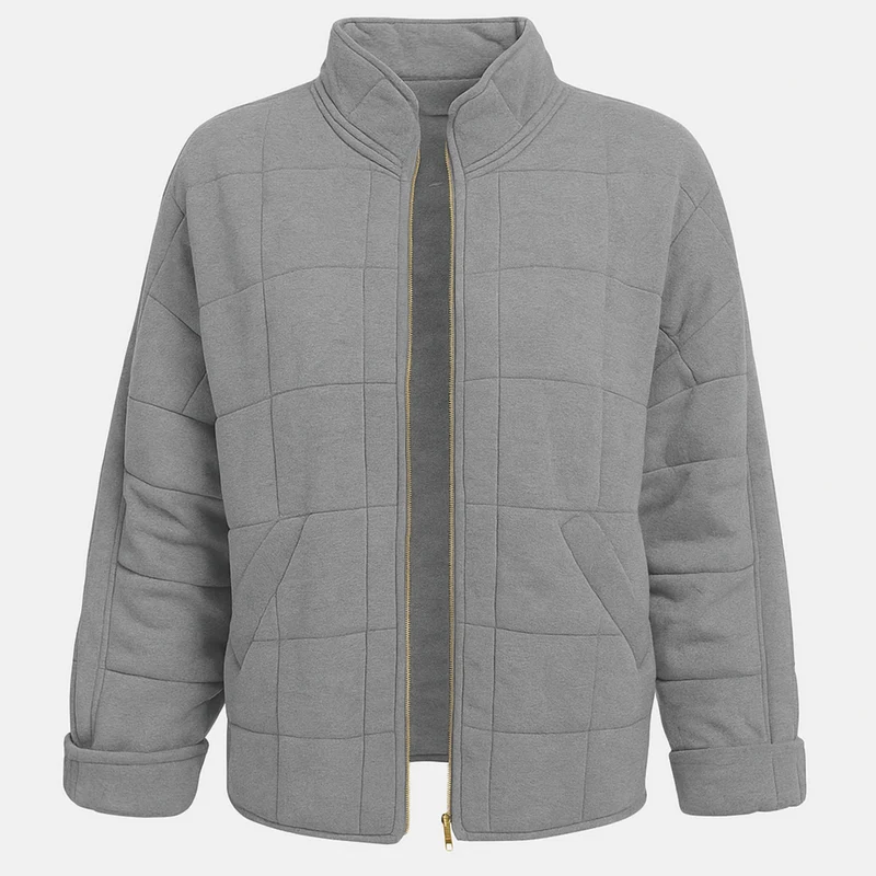 Jyn Eleganter Mantel | Grau