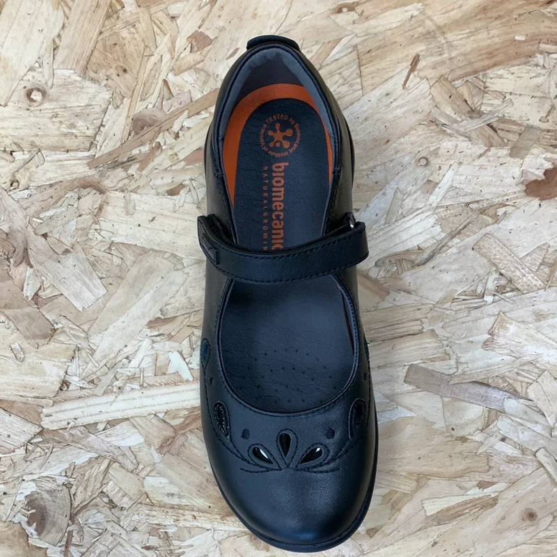 Biomecanics Kinder-Schulschuh „Dolly“ aus Leder – Schwarz