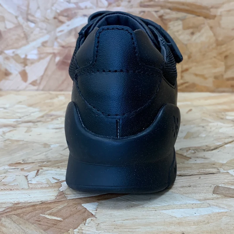 Biomecanics Kinder-Schulschuh aus Leder mit zwei Riemen – Schwarz