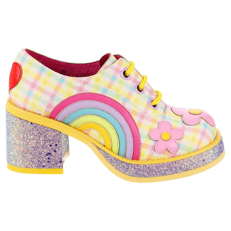 Irregular Choice Rainbows & Love High Heel-Schuh für Damen – Pastell