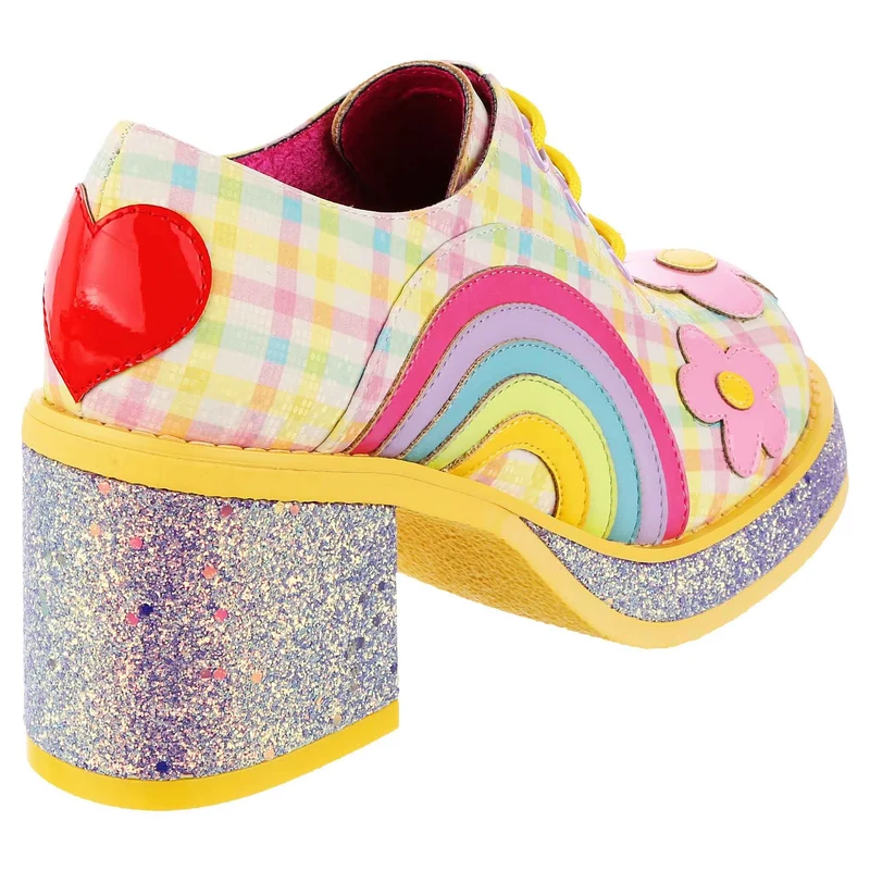 Irregular Choice Rainbows & Love High Heel-Schuh für Damen – Pastell