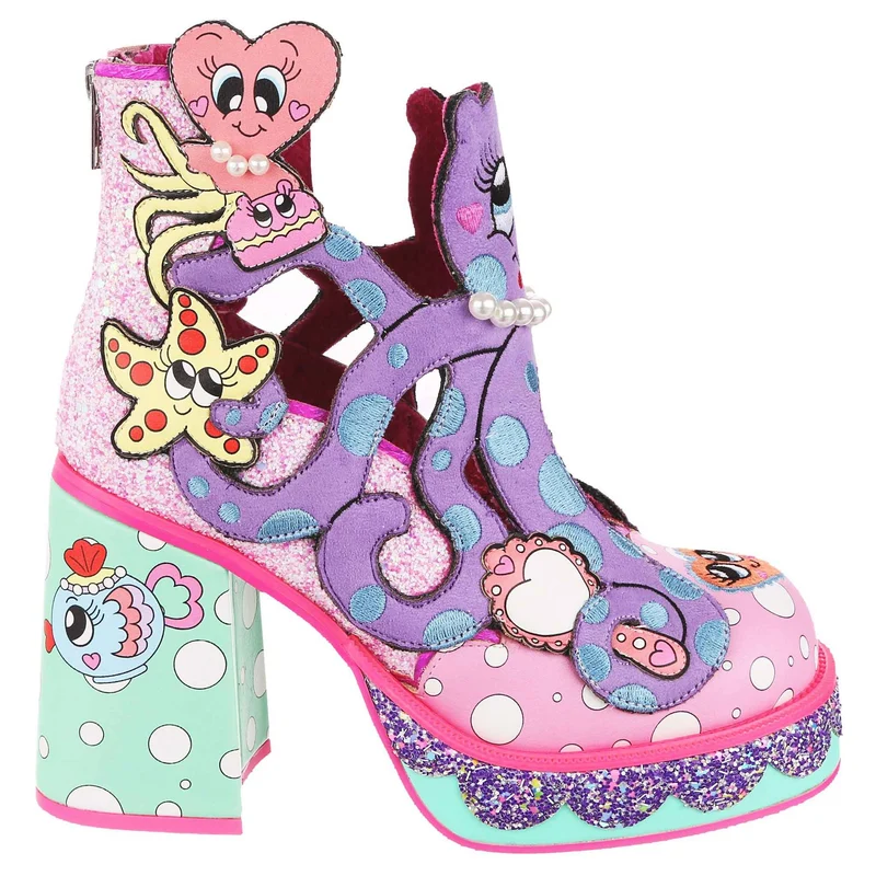 Irregular Choice Octo Party-Stiefel für Damen – Flieder