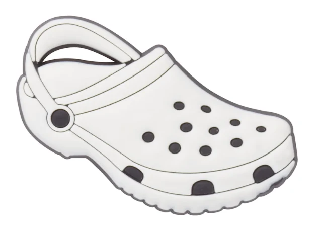 Crocs Jibbitz Klassischer Clog-Anhänger in Weiß