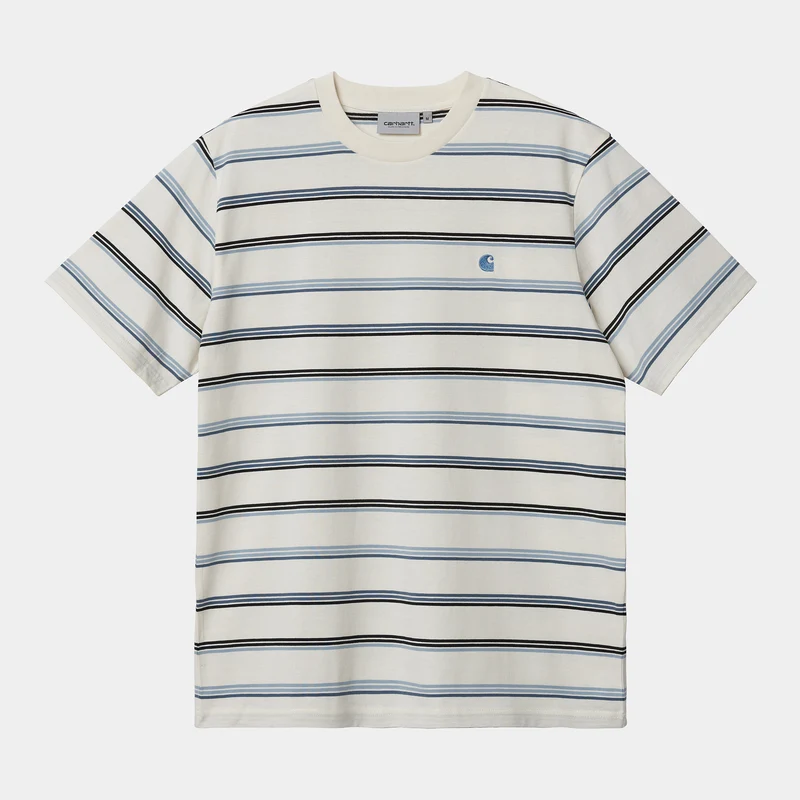 Carhartt WIP Kurzärmliges Vonn-T-Shirt für Herren – Wachs/Sturmblau