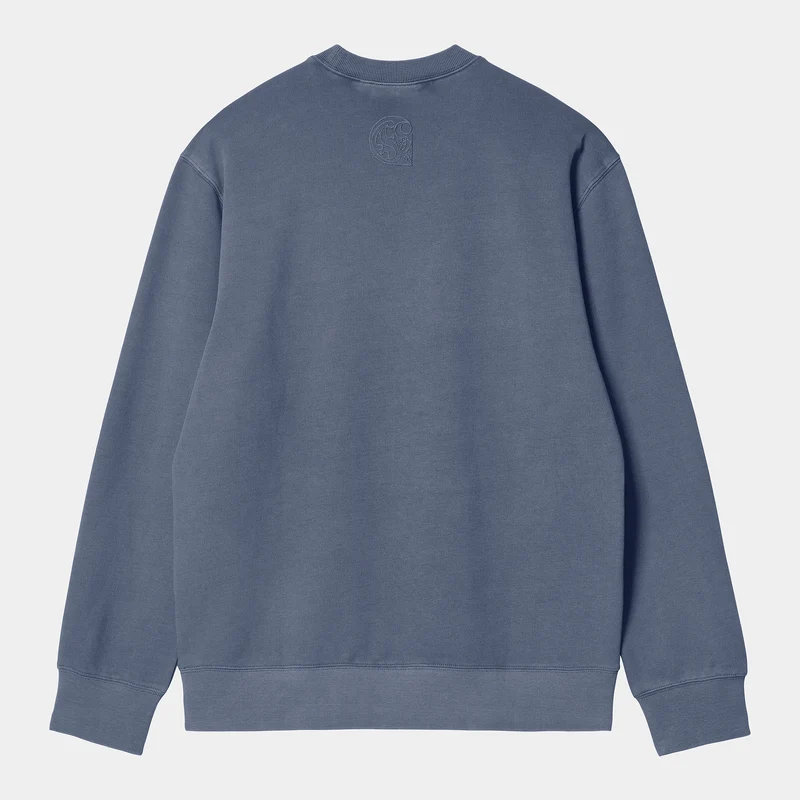 Carhartt WIP Herren-Sweatshirt mit Vers-Schriftzug – Sturmblau