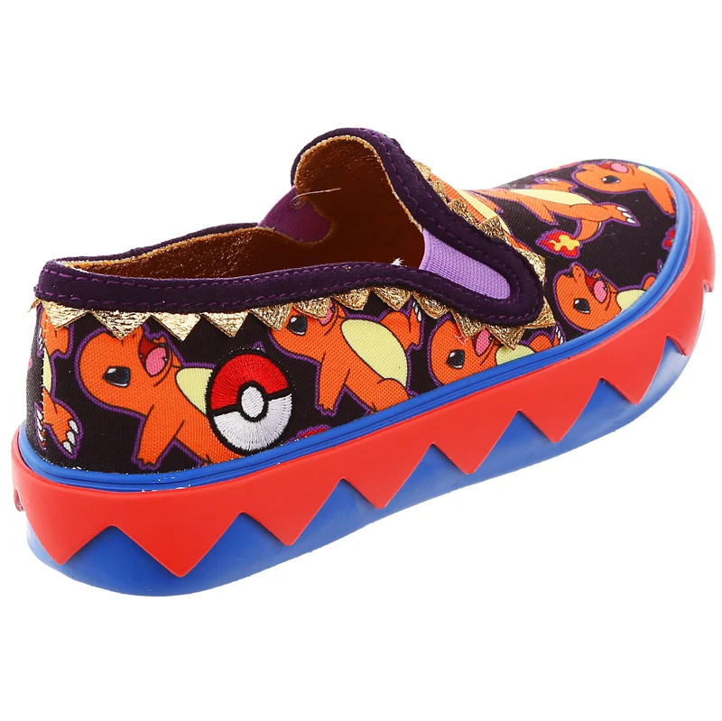 Irregular Choice Frauen Pokemon Every Day is An Adventure Slip-On-Trainer – Orange/Rot