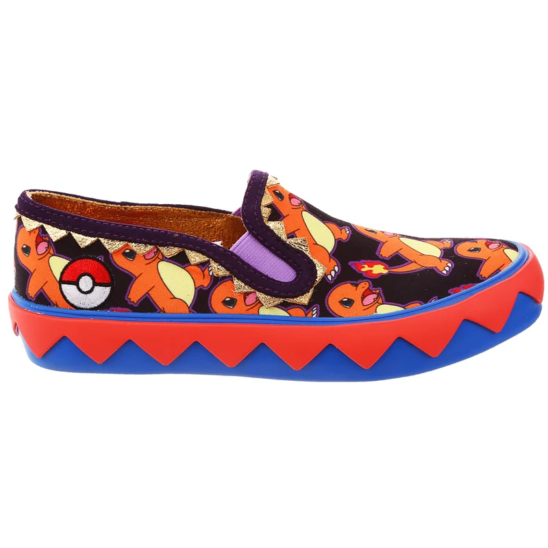 Irregular Choice Frauen Pokemon Every Day is An Adventure Slip-On-Trainer – Orange/Rot