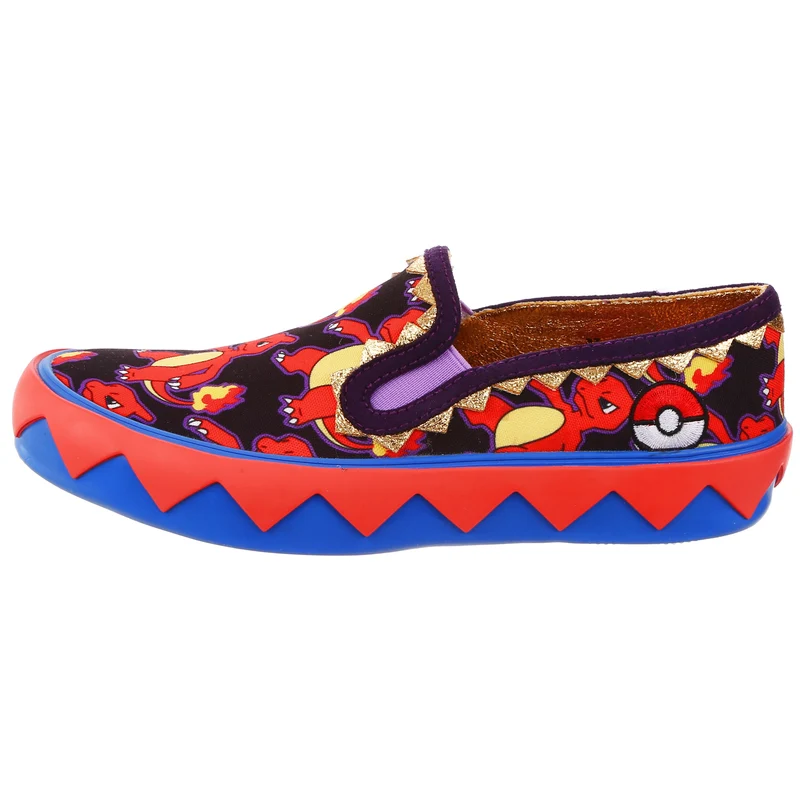 Irregular Choice Frauen Pokemon Every Day is An Adventure Slip-On-Trainer – Orange/Rot