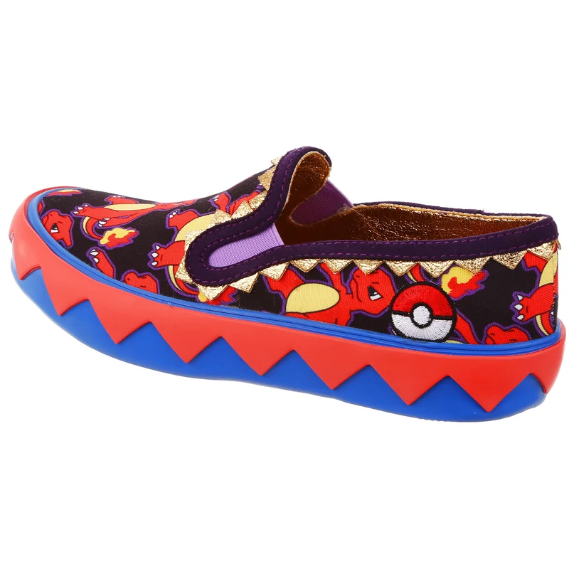 Irregular Choice Frauen Pokemon Every Day is An Adventure Slip-On-Trainer – Orange/Rot