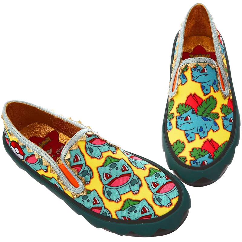 Irregular Choice Frauen Pokemon Every Day is An Adventure Slip-On-Trainer – Mint/Gelb