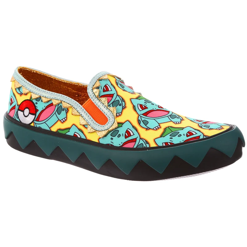 Irregular Choice Frauen Pokemon Every Day is An Adventure Slip-On-Trainer – Mint/Gelb