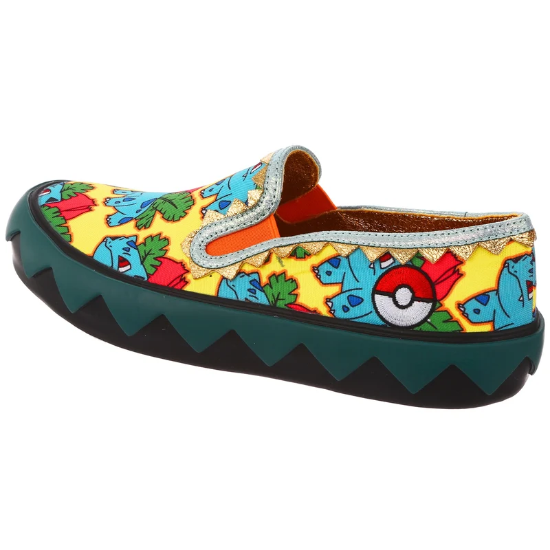 Irregular Choice Frauen Pokemon Every Day is An Adventure Slip-On-Trainer – Mint/Gelb